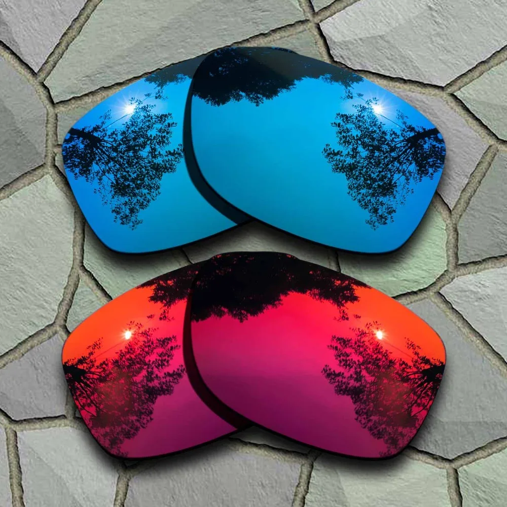 

Sky Blue&Violet Red Sunglasses Polarized Replacement Lenses for Oakley Jupiter Squared