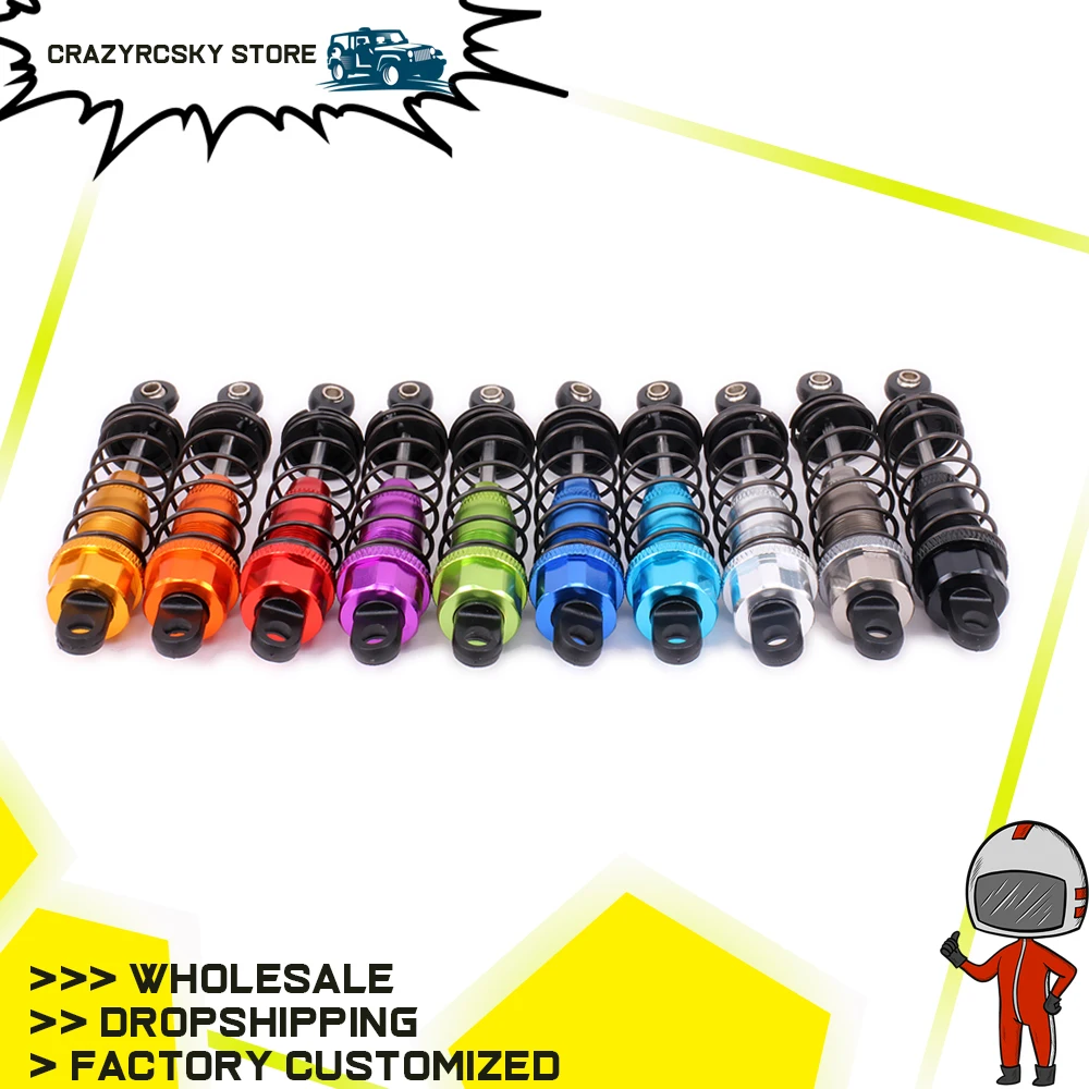 Legierung Stoßdämpfer Dämpfer Für Rc Hobby Auto 1/10 HPI WR8 Serie Flux 101212 107888 85mm Lange