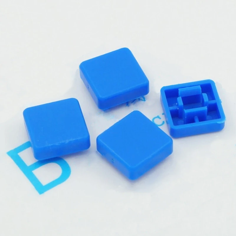 1000pcs/lot A14  square key cap 12*12*7.3mm Button cap switch cap 12 * 12 * 7.3 mm hat white blue red black green