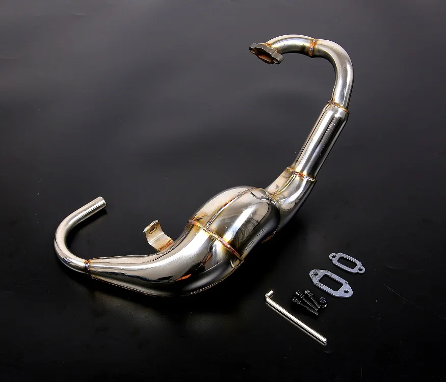 Metal Modified exhaust torque tube  Torque type exhaust pipe Blasting sound for 1/5 hpi rovan km baja 5b ss rc car parts