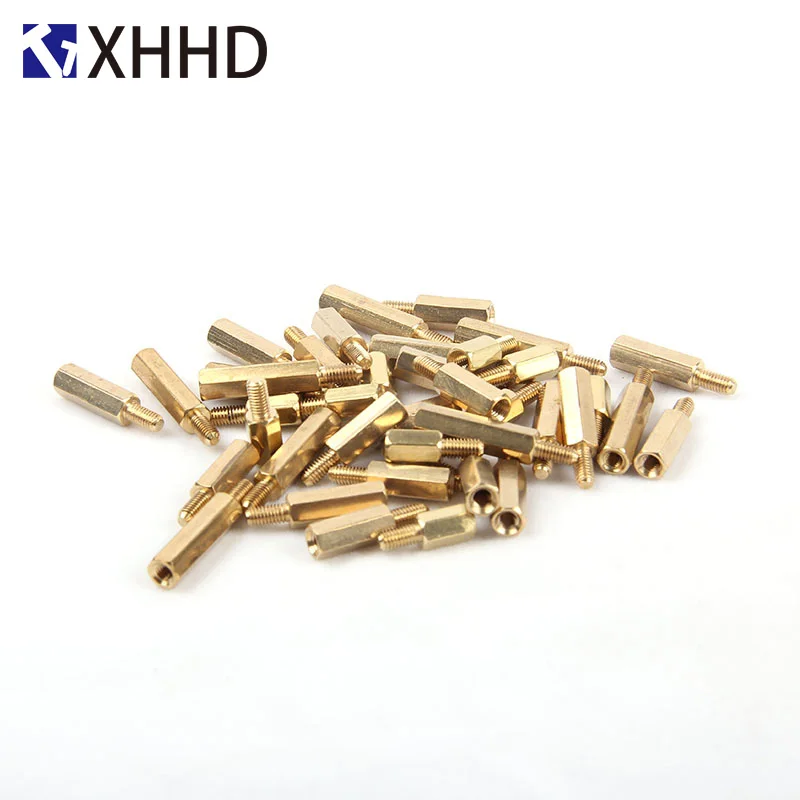 M3 3/4/5/6mm Single Head Hex Brass Standoff Threaded Pillar For PCB Computer  Motherboard Stand Off Racks Spacer Screw STANDOFF