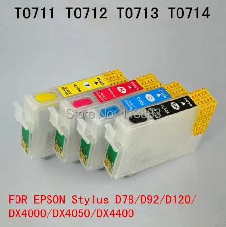 71 T0715  Refillable ink cartridge for EPSON Stylus SX600FW SX610FW BX600FW BX610FW  Office B40W BX300F BX300FW BX310FN  printer