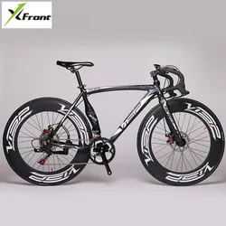 New Brand Road Bike Aluminum Alloy Frame Dual Disc Brake 14 Speed Bicycle Outdoor Sports Cycling Racing Bicicleta