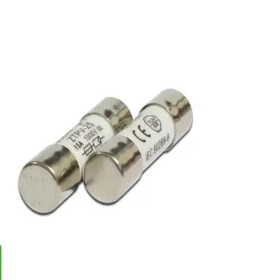 ALLMEJORES ฟิวส์ 15A 1000 โวลต์ 10*38 มิลลิเมตรกระแสตรง PV โลหะผสมสำหรับระบบพลังงานแสงอาทิตย์การป้องกัน 2 ชิ้น/ล็อต