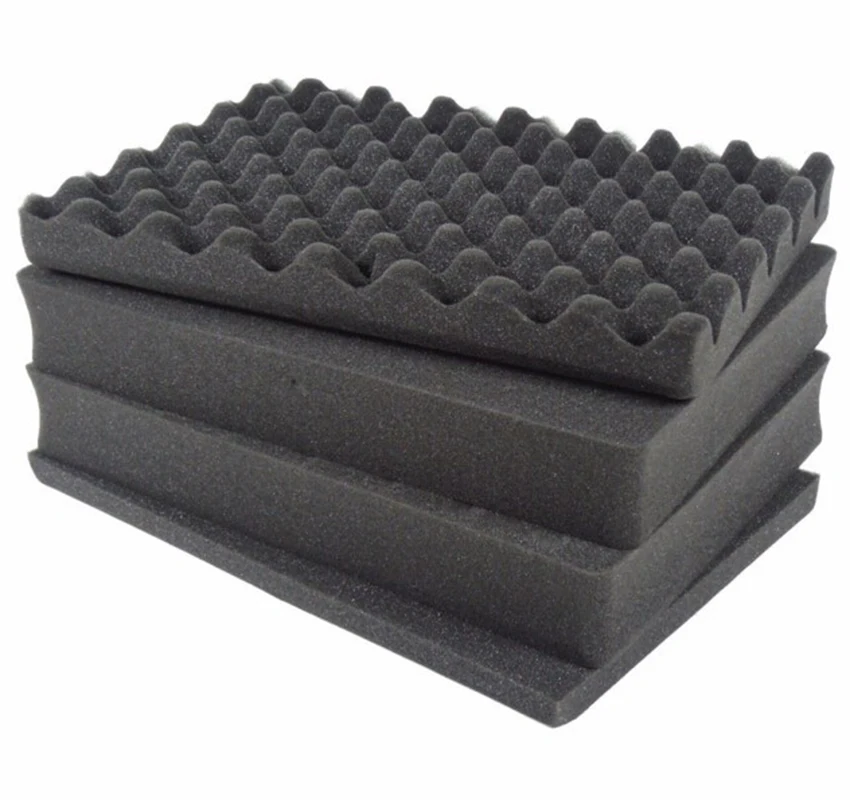 2 pieces 370 x 280 mm easy cutting pick pluck foam for tool box,without hard plastic case