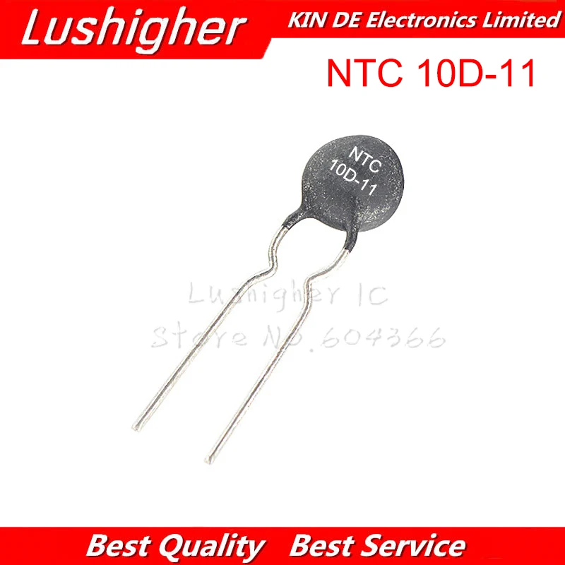 Resistor térmico ntc 10d-11 do termistor de 20 pces