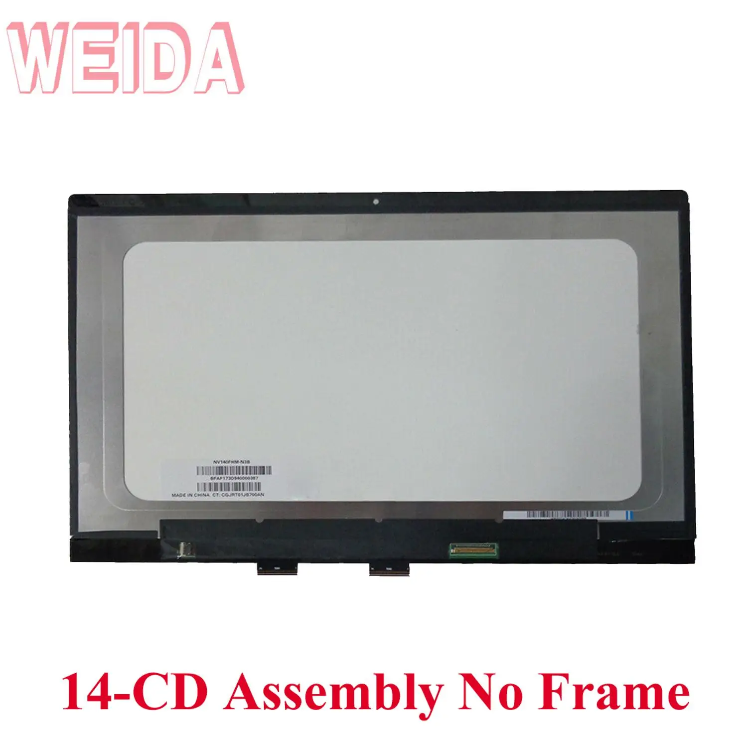 Imagem -04 - Aaa Mais 14 Lcd para hp Pavilion X360 14-cd 14m-cd 14 cd Série L20555001 L20553-001 Lcd Tela de Toque Quadro de Montagem