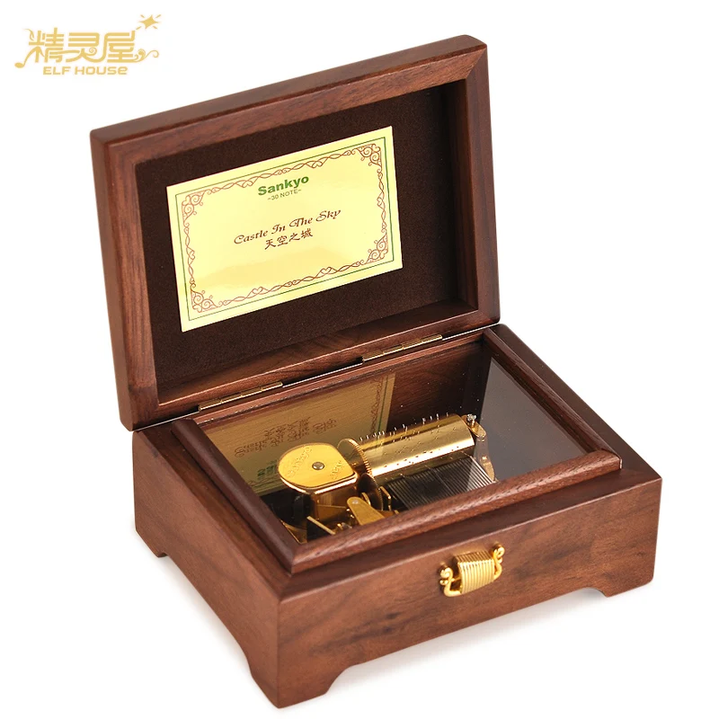 Birthday gifts high-grade walnut solid wood 30-tone music box music box creative male girls send his girlfriend girlfriends