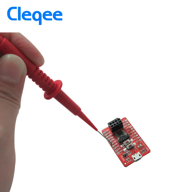 Cleqee P5007 P5008 2pcs isolamento Piercing ago sonde di prova multimetro Non distruttive rosso/nero
