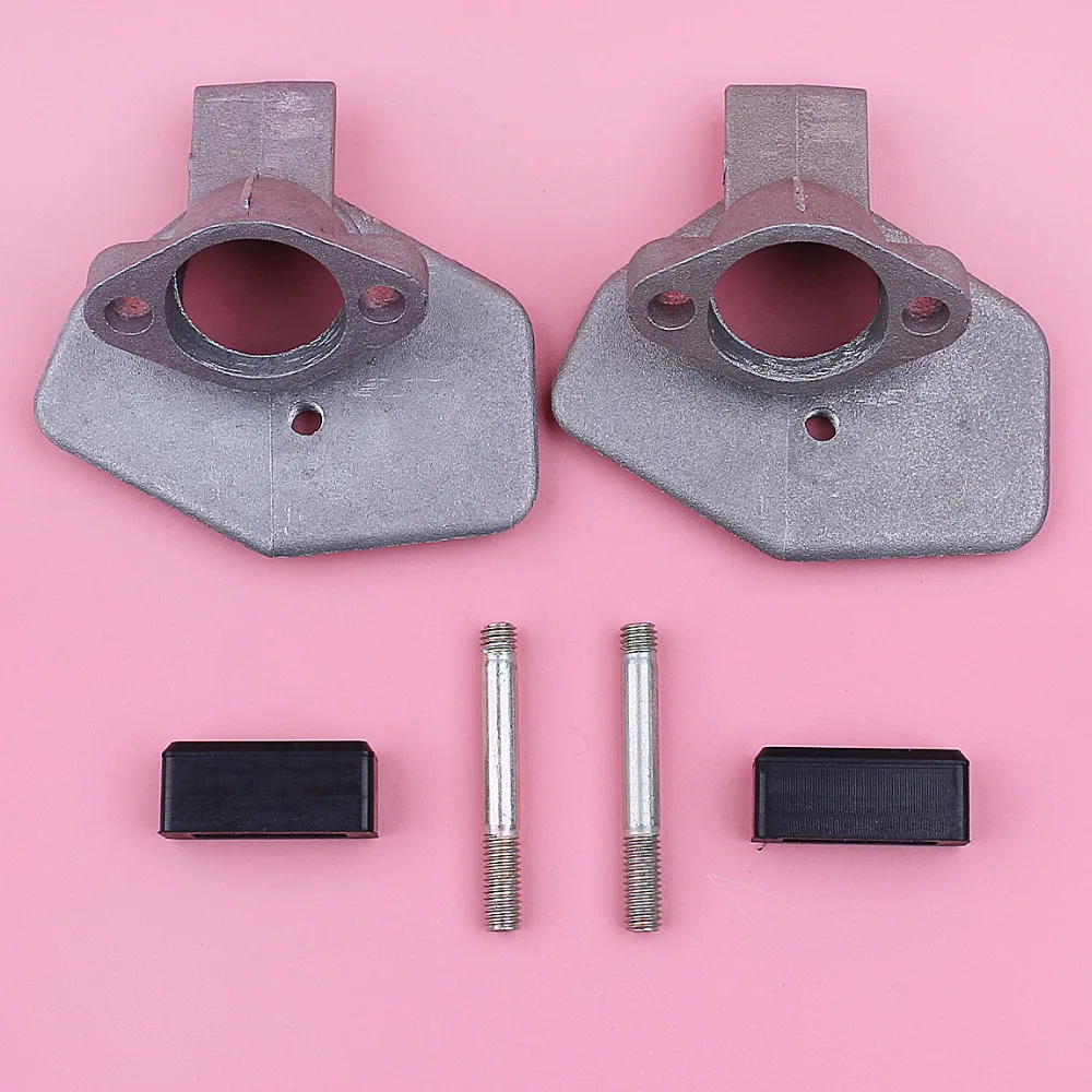 Imagem -03 - Carburador Suporte Base Adaptador para Motosserra Chinês 5200 52cc 5800 58cc 4500 45cc Ferramenta de Jardim Substituir Peça Sobressalente Peças por Lote