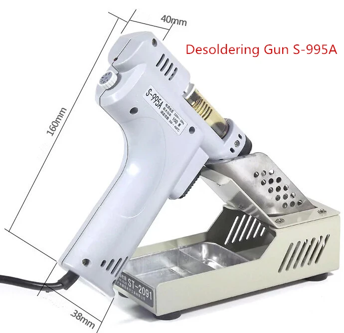 ปืนยิงปืนไฟฟ้าดูดซับปืน S-995A สูญญากาศ Desoldering Pump Solder Sucker ปืน 220 V 100 W De - solder ปืน