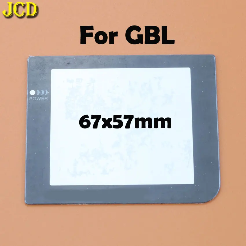 JCD 1 cái Nhựa Màn Hình Ống Kính Cho GBL Nhựa Màn Hình Ống Kính Dành Cho Nintend Gameboy Ánh Sáng Bảo Vệ Ống Kính W/ adhensive