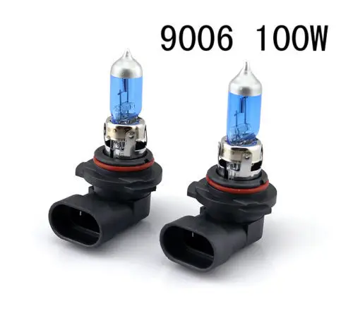 2Pcs 9006  100W  XENON  Super White   Halogen Car Headlight Bulbs  Fog light FREE SHIPPING