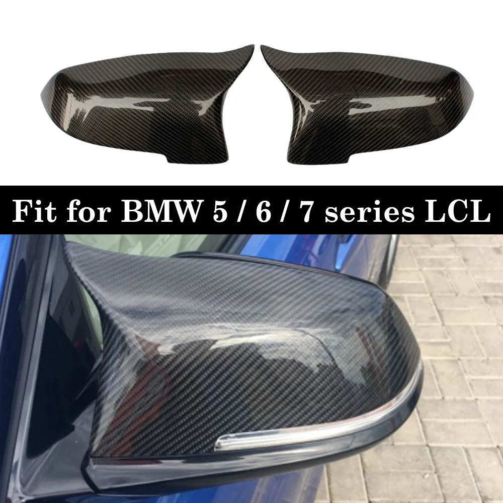 

Carbon Mirror Cover For BMW 5 6 7 series F10 F11 F07 F06 F12 F13 F06 F01 F02 F03 F04 LCI Replacement Mirror Caps Shell 2014-IN