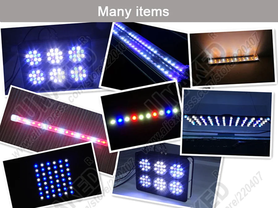 3-66W led PCB plate board welded 1W high power epistar beads on, LED lighting source for tube light