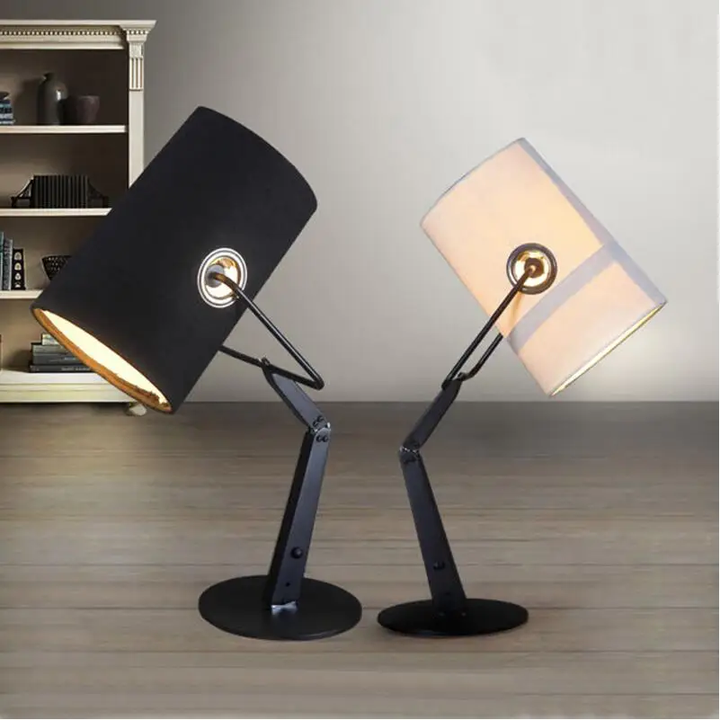 Modern Adjustable R7S 100W Diesel Foscarini Fork black/ivory/grey Table Lamps lights for study room living room desk lamps light