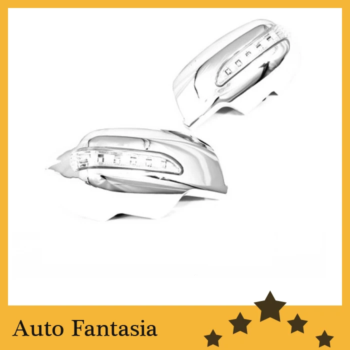 

Chrome Side Mirror Cover with LED Side Blinker for Mazda 2 / Demio 08-12