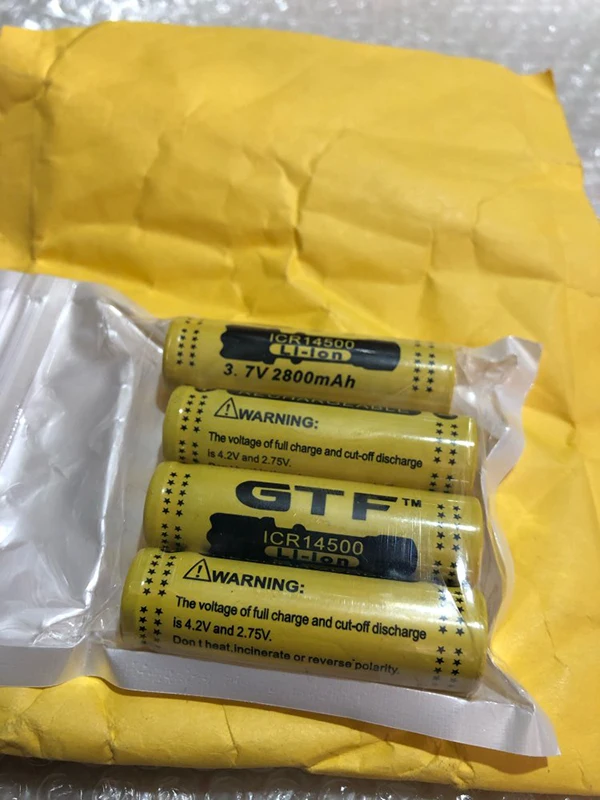 3.7V 2800mah 14500 Battery Li-ion Rechargeable Battery LED Flashlight Portable Devices Tools Lighting Tools battery