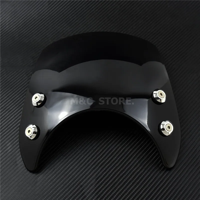 Motorcycle 39mm Adjustable Custom Compact Sport Wind Deflector Windshield For Harley Sportster XL 883 1200 2004-2019