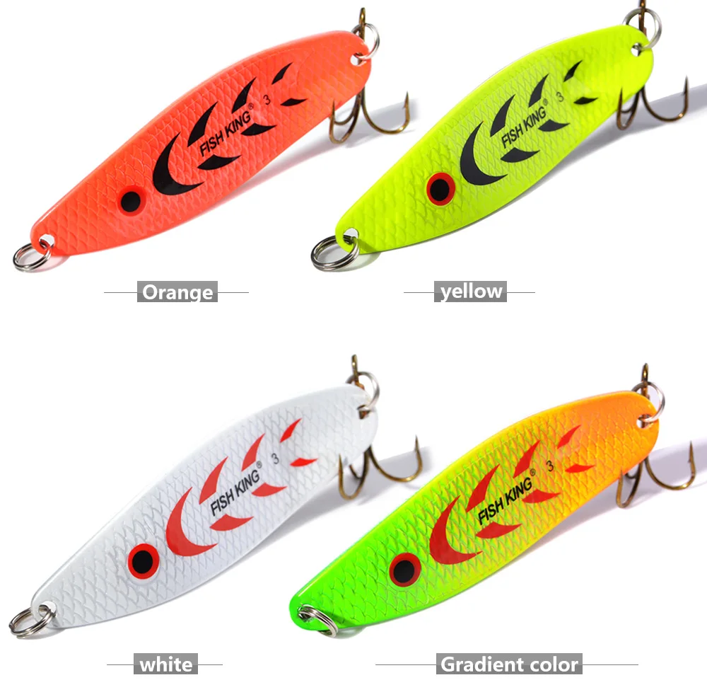 NGB 1 Stück 18g 28g Spinner Angelköder Metallköder Löffelköder Angelzubehör Vissen Pesca Pailletten Einzelhaken – Detail 7