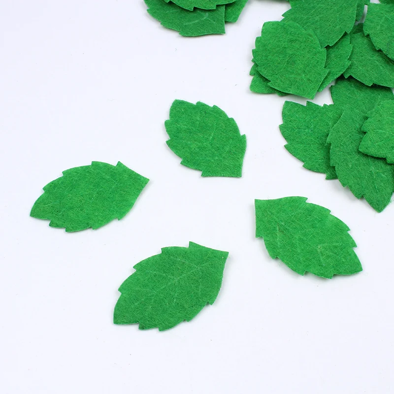 100pcs/lot Artificial small leaf Fake Green Leaves DIY Handmade floral craft material Wedding Party Scrapbooking Decoration