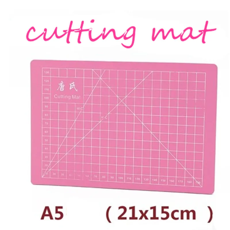 PVC A5 cutting mat single face self-healing cutting paper pad pink   handmade model  diy Accessory cutting board 21 x15cm