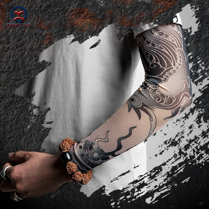 

CHING YUN New Fashion Tattoo Sleeves Arm Warmer Unisex UV Protection Outdoor Temporary Fake Tattoo Arm Sleeve Warmer Sleeve DW