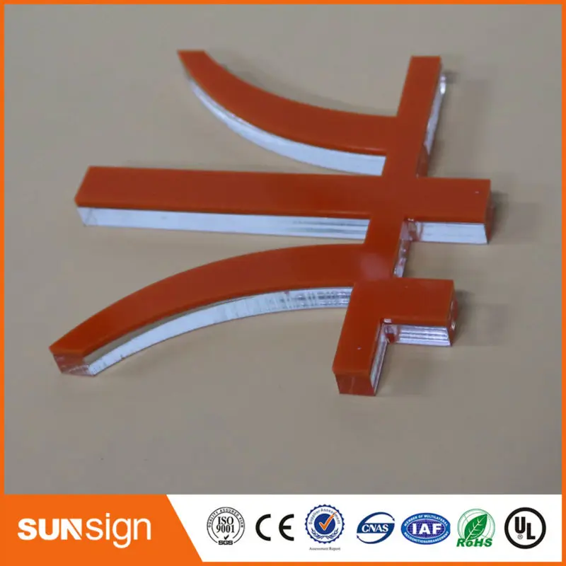 Sunsign kualitas super DIY tanda akrilik bening akrilik huruf papan