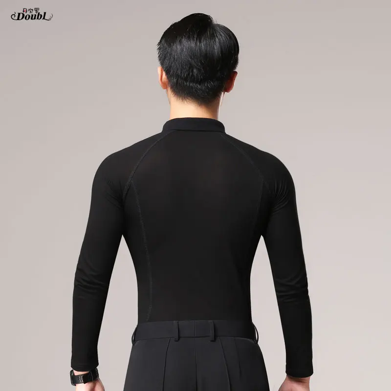 Latin dance costumse long sleeves latin dance tops for men latin dancing jackets S-3XL