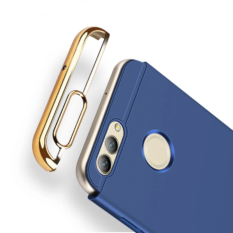 Hybrid Brushed Cover Honor 9 20 30 V20 V30 Pro Luxury Hard PC Plating Phone Case For Huawei Nova 2 plus 5 6 7 SE P20 P30 P40 Pro