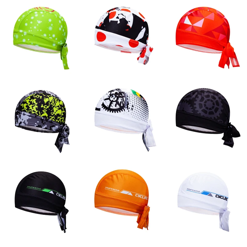 Women Men Sunscreen Cycling Cap Bike Hat Headwear Bicycle Pirate Scarf MTB Headband Sweatproof Riding Sports Helmet Wear Bandana