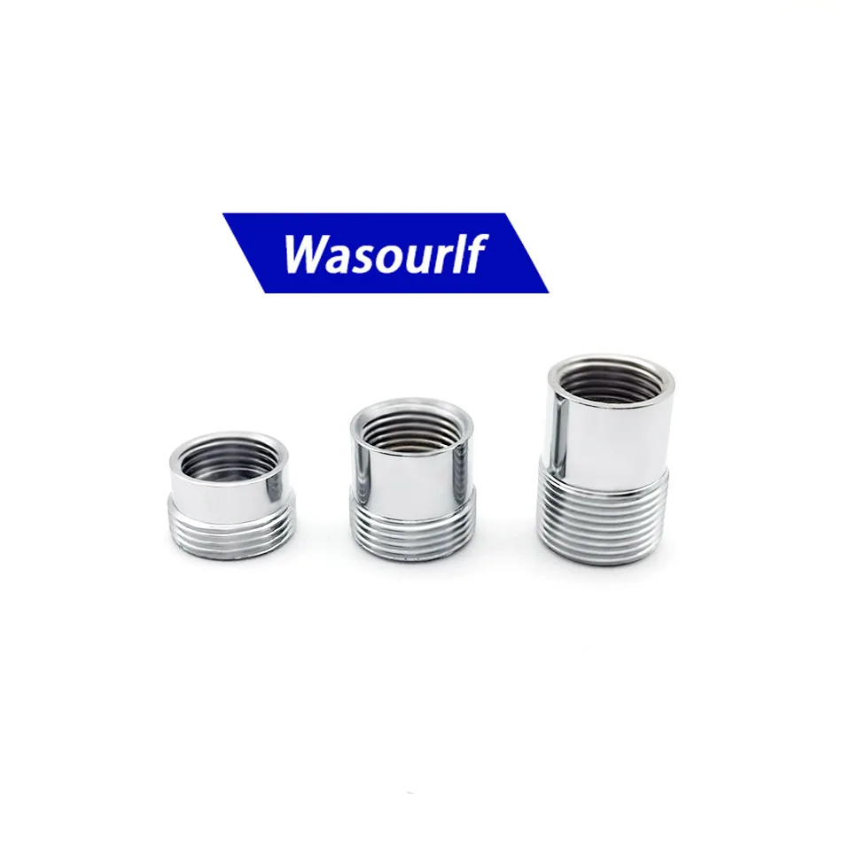 Wasourlf adaptador g 1/2 3/4mm conector de transferência de rosca macho 26mm 20mm chuveiro banheiro material de bronze acessórios de torneira