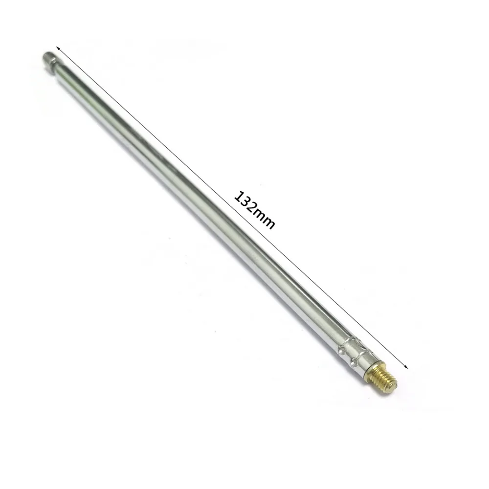 

2pcs 4 Sections 430mm Long Outer Thread Radio Fm Aerial Telescopic Antenna Diy New Wholesale Price