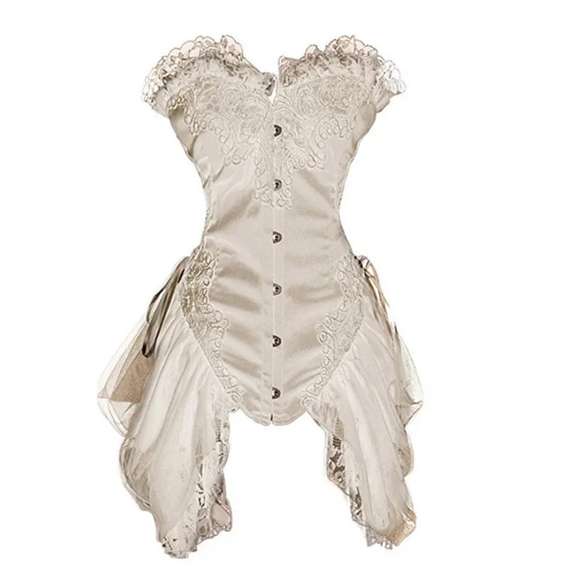 Corsetti Vintage in pizzo a rete Steampunk corsetto sottoseno Sexy corsetto legante corsetto gotico corsetti da donna sexy