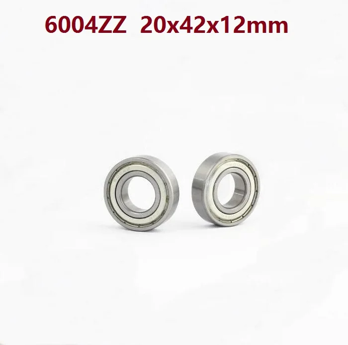 

20pcs/lot 6004ZZ 6004Z 6004 ZZ Z 20*42*12mm double shielded Deep Groove Ball bearing shaft 20x42x12mm