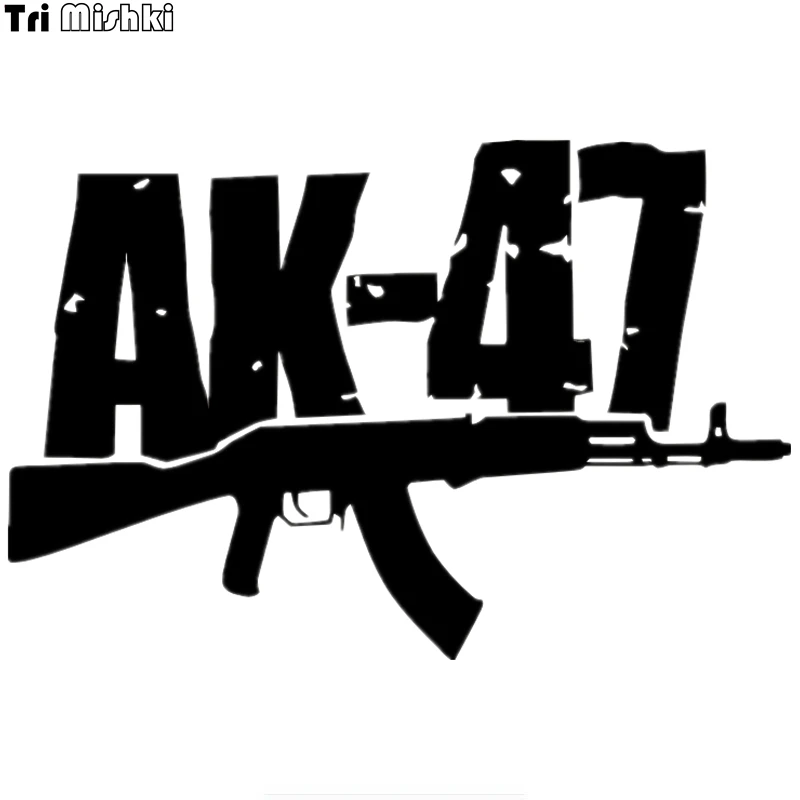 

Tri Mishki HZX183 13.3*20см 1-4шт наклейки на авто AK-47 АК-47 Автомат Калашникова наклейки на машину наклейка на авто