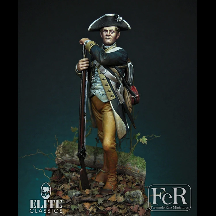 1/24, Private, 1st New York Regiment of Continental Line Resin kit Figure GK Uncoated No colour