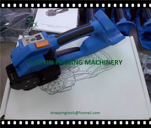 Herramienta de mano de flejado alimentada por batería DD160, combinación de tensor/sellador sin mar, soldadura de fricción de flejado de plástico, precio más bajo