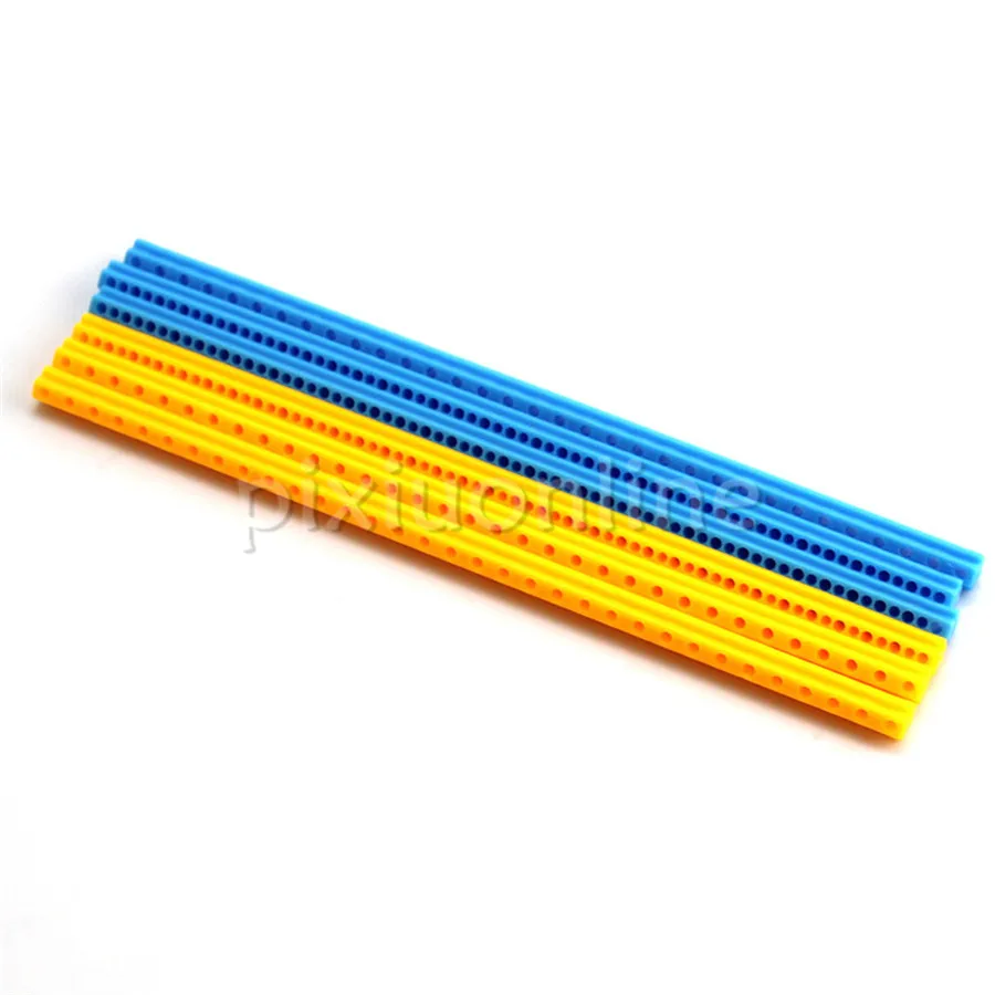 3sticks/lot J664 Yellow and Blue Color 165*7*7mm Multi-hole Plastic Stick Maker Use Free Shipping Italy