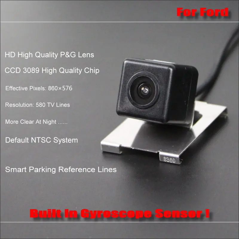 

For Ford Focus 2015 2016 Car Rear Camera Backup Reverse NTSC RCA AUX HD SONY Intelligent Parking Tracks CCD CAM