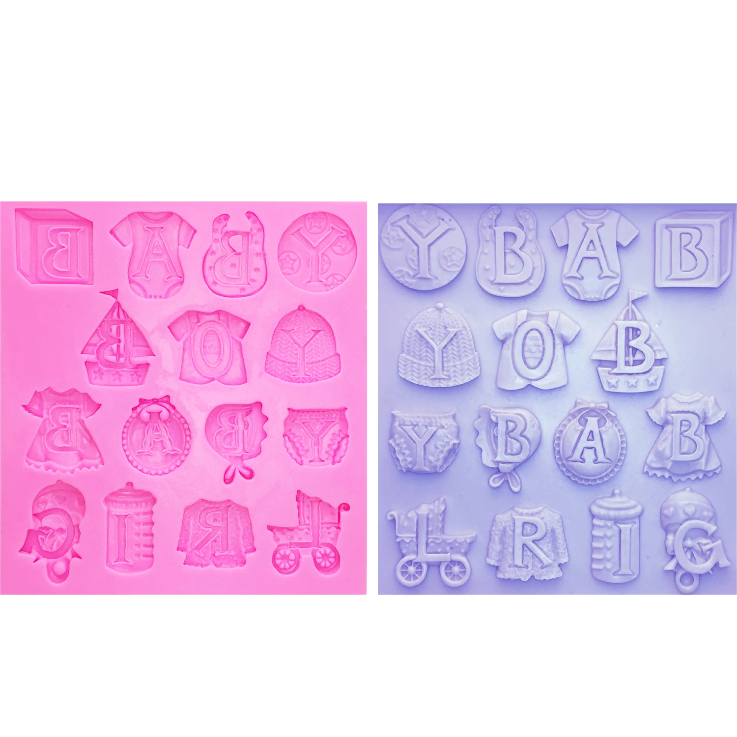 M0275 Baby Clothes Silicone Molds Cake Border Fondant Molds DIY silicone mold Kitchen Baking Accessories