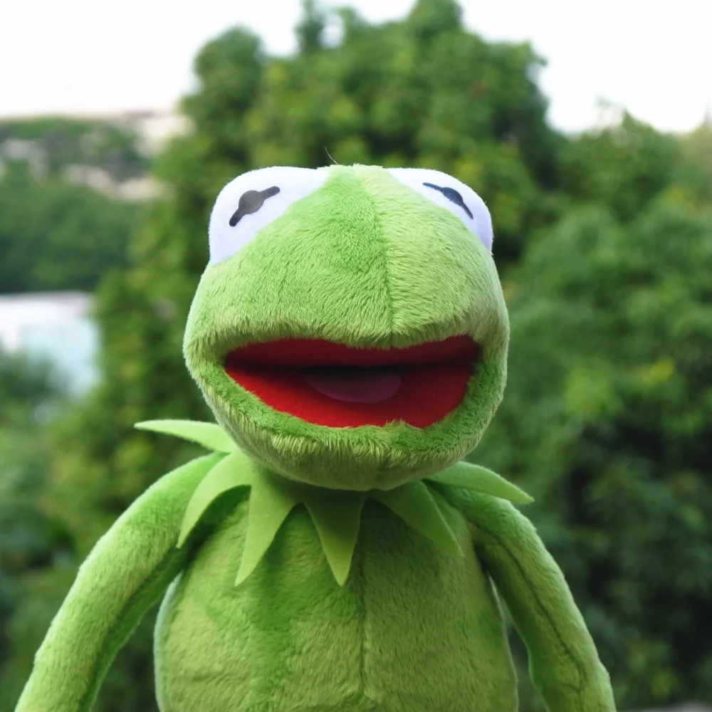 40cm pluszowa żabka Kermit żabka lalka Muppet pokaz pluszowe zabawki urodzinowe świąteczne pluszowe wypchana lalka dla dzieci