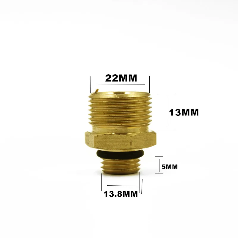 Nozzle Adaptor M22 Female For M22 M14 Male Wash Gun To Foamer Lance Generator & Jet Spear Connetor