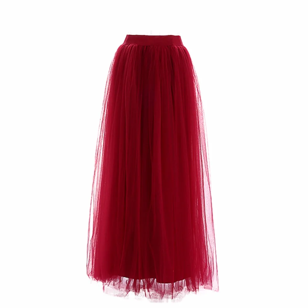 Vrouwen Lange Tule Onderrokken Grijs Bruidsmeisje Jurk Rokken Eenvoudige Elegante Petticoat Voor Prom Feestjurk Ondergoed BHA065