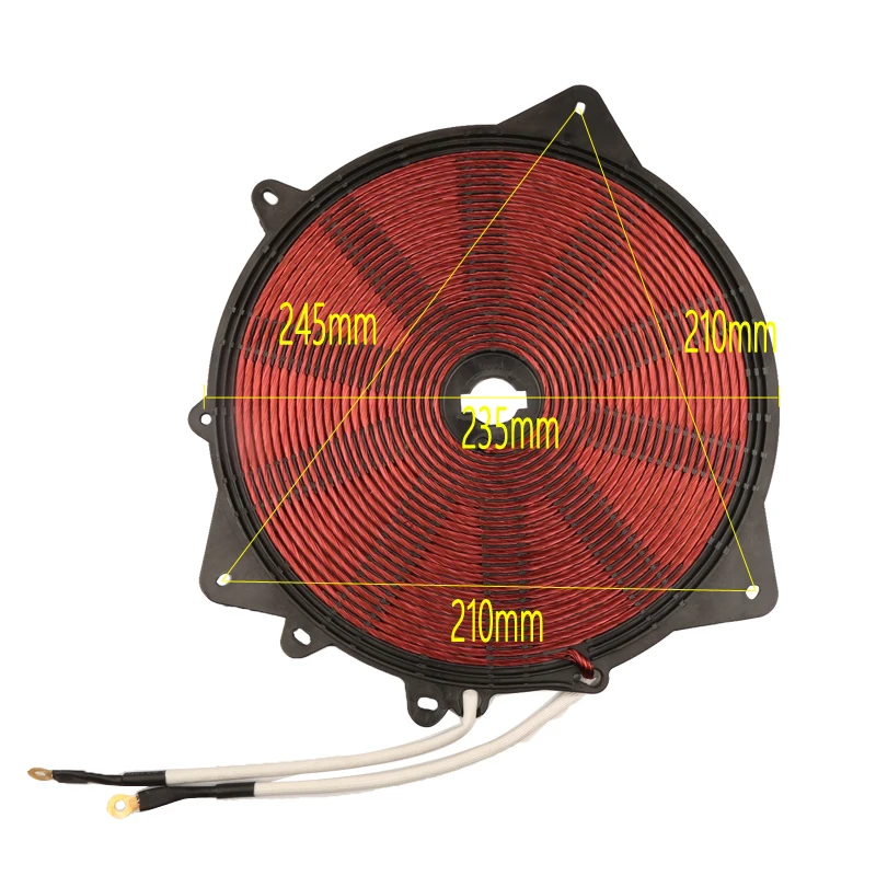 3000W 235mm Heat Coil, Copper Wire Induction Heating Panel ,Induction Cooker Accessory