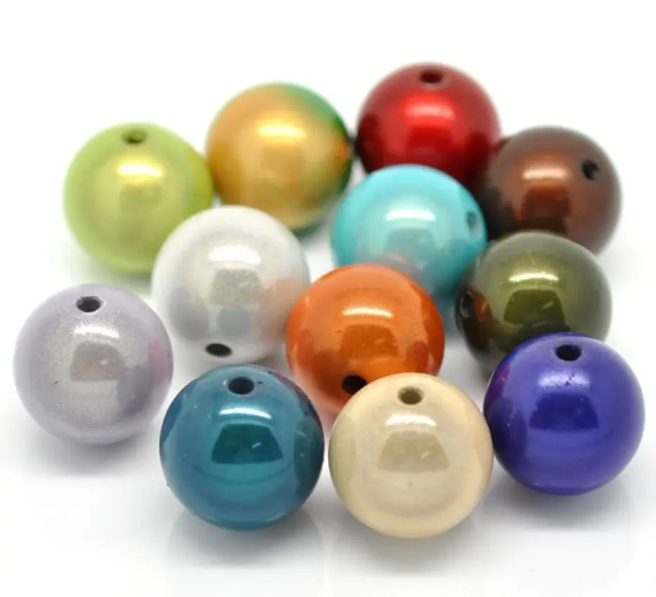 Free Shipping Miracle Acrylic Round Ball Spacer Beads 4/6/8/10/12/14/16/18/20MM Pick Size For Jewelry Making b0011