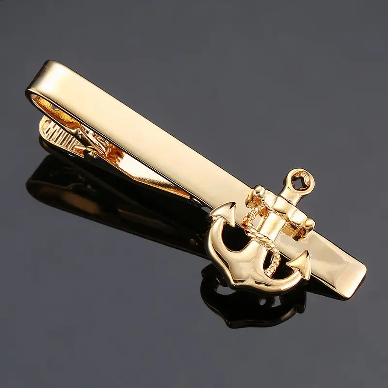 DY New and high quality laser engraving tie clip  fashion style  black men\'s business clip