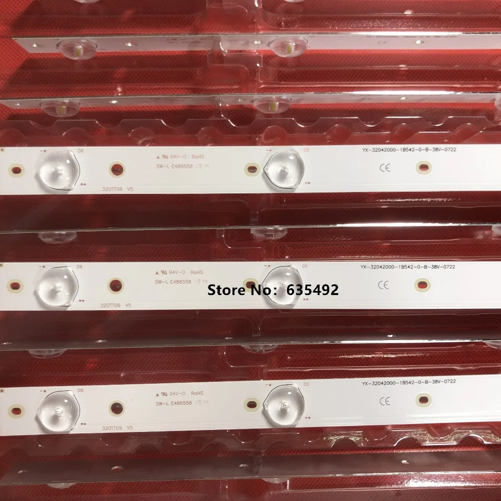 Светодиодная подсветка 2CS 6 ламп для Ph ilips 32PHG4109/78 32PFL3088 32PFL3188T 32PFL3168T/60 320TT09 V4 320TT09 V5 YX-32042010-3C553-0-9