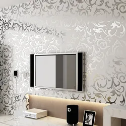 beibehang Environmental nonwovens wallpaper European silver gray gold living room bedroom background wall paper papel de parede