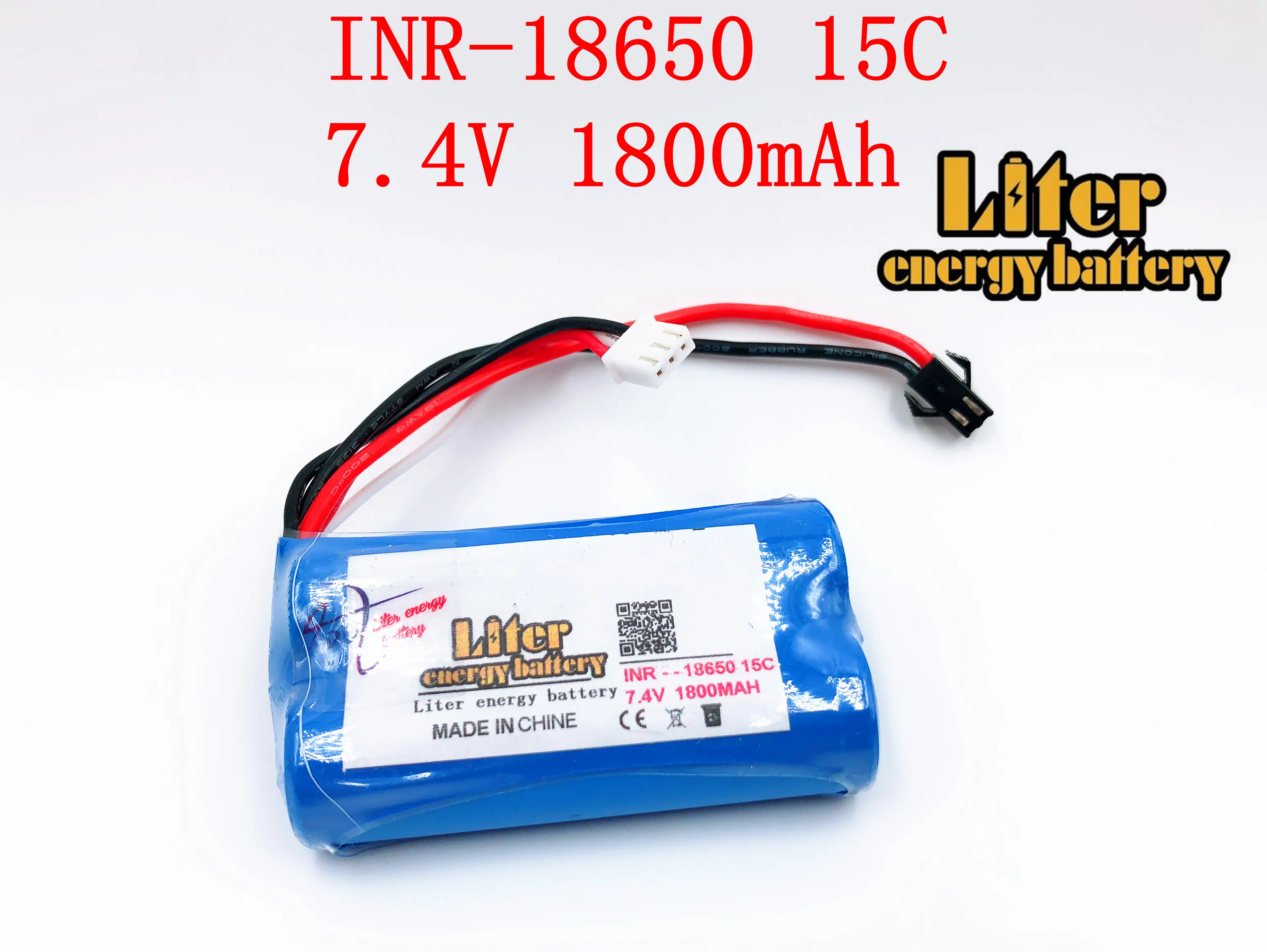 7.4V 1800mah 15c 18650 รีโมทคอนโทรลเฮลิคอปเตอร์แบตเตอรี่ลิเธียม 1800 Mah แบตเตอรี่ pack